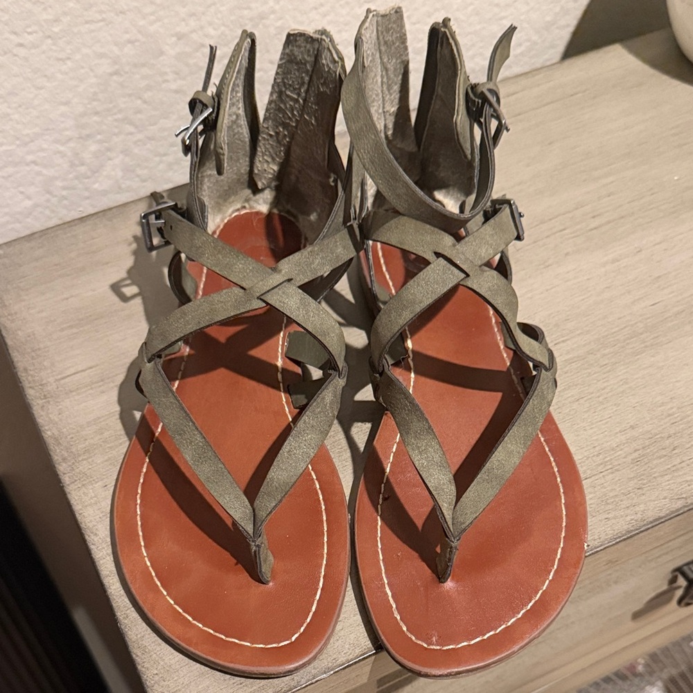G by Guess Olive Strappy Sandals